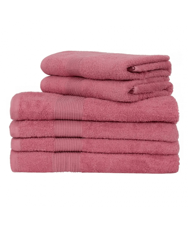 Håndklæde - 100% blødt bomuld - Rosa håndklæde fra Nordstrand Home billede 3