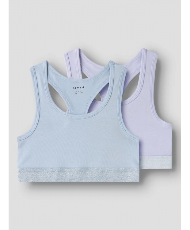 Name it 2-pak Top/Bralette i lilla og blå til piger billede 3