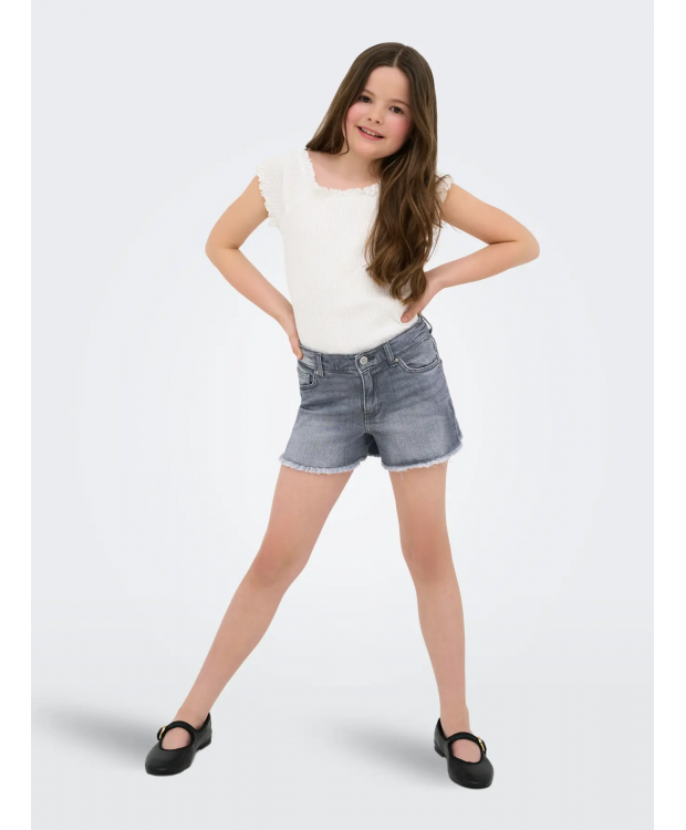 KIDS ONLY denimshorts i grå til piger