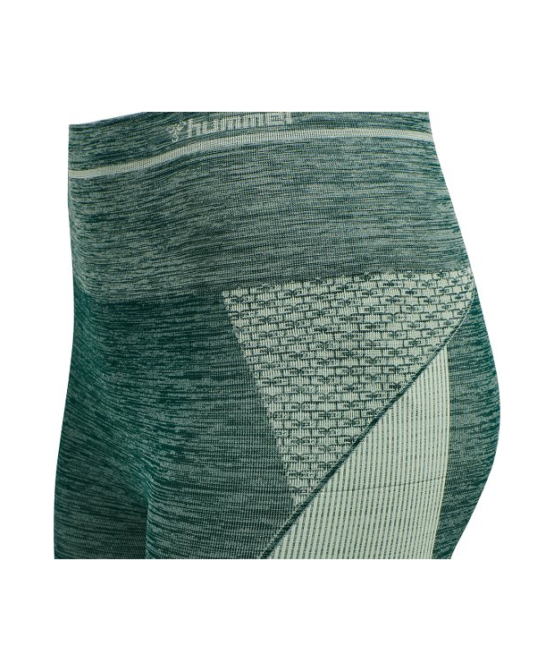 Hummel Clea Seamless Mid Waist Tights i Darkest Spruce Basil Melange til kvinder billede 4