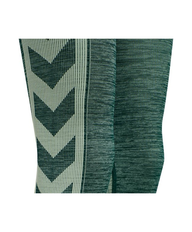 Hummel Clea Seamless Mid Waist Tights i Darkest Spruce Basil Melange til kvinder billede 5