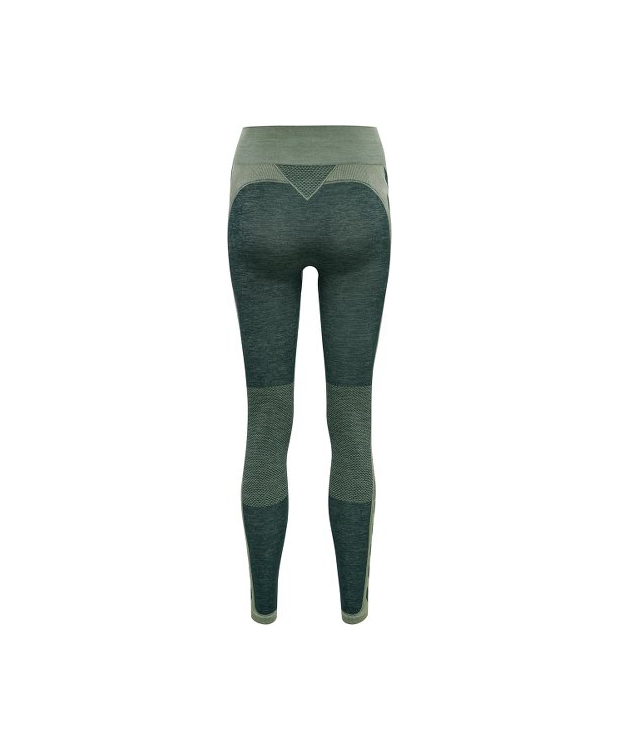 Hummel Clea Seamless Mid Waist Tights i Darkest Spruce Basil Melange til kvinder billede 6