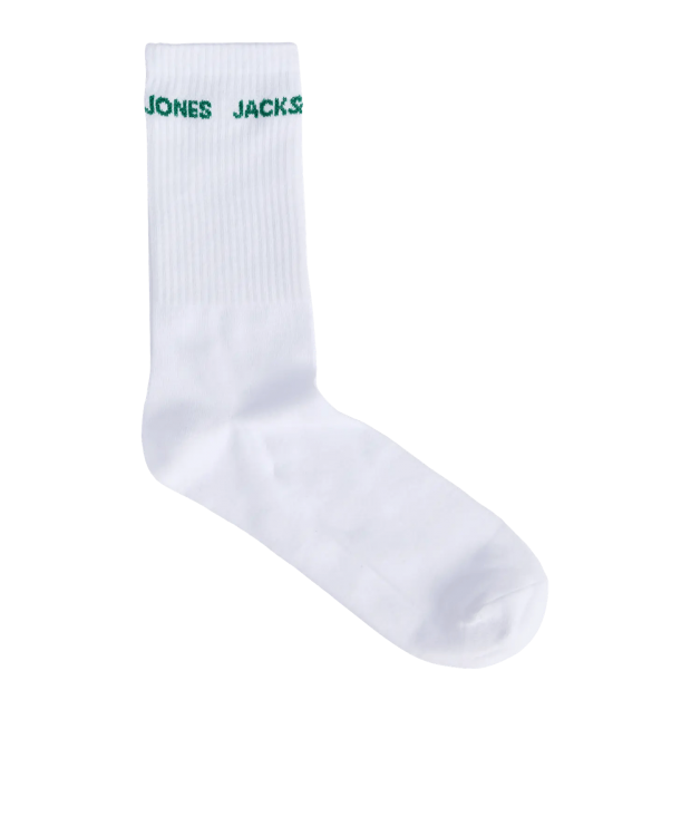 JACK & JONES 5-pak tennisstrømper i hvid med farvet skrift til herre billede 4