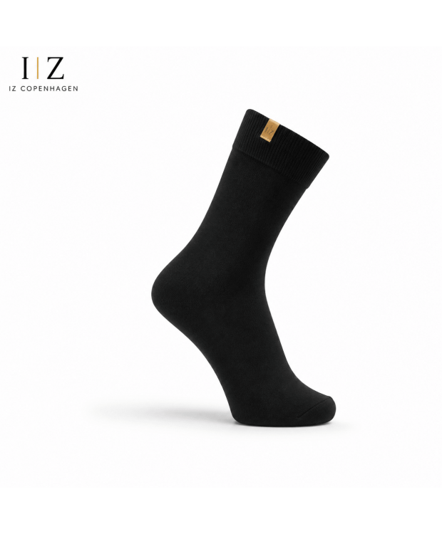 iZ Copenhagen Luxury Bambusstrømper i Sort – Premium Bambusstrømper til Dame & Herre