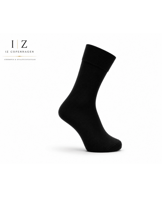 iZ Copenhagen Premium Uldstrømper i Sort – Ultra Soft Merinould | Dame & Herre