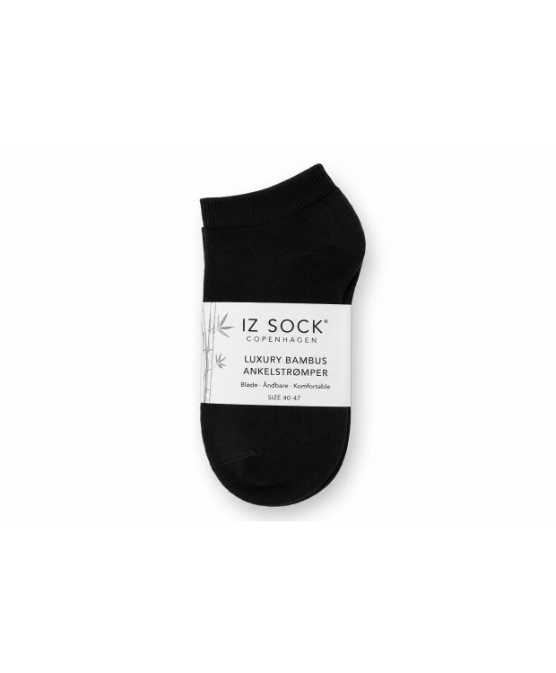 iZ Sock Luxury bambus-ankelstrømper sort unisex – 35–49 billede 11
