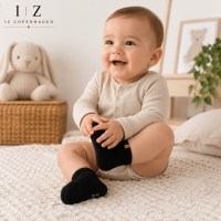 iZ Sock Luxury bambusstrømper sort til baby – 15–22