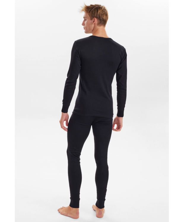 JBS langærmet T-shirt med knapper sort herre – XL–XXXL billede 3