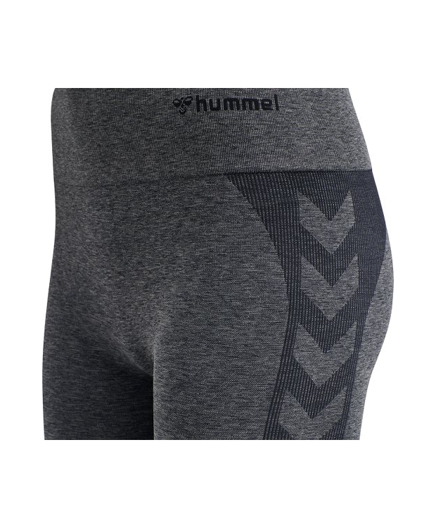 Hummel COCO Seamless Mid Waist Tights i Asphalt quiet shade melange til kvinder billede 5