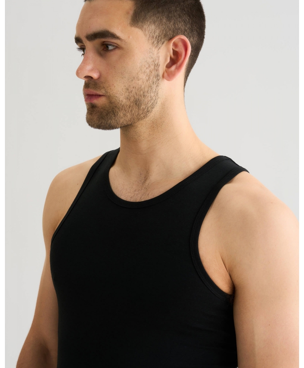 JBS 2-pak FSC bambus-singlet sort til herre – S–3XL billede 2