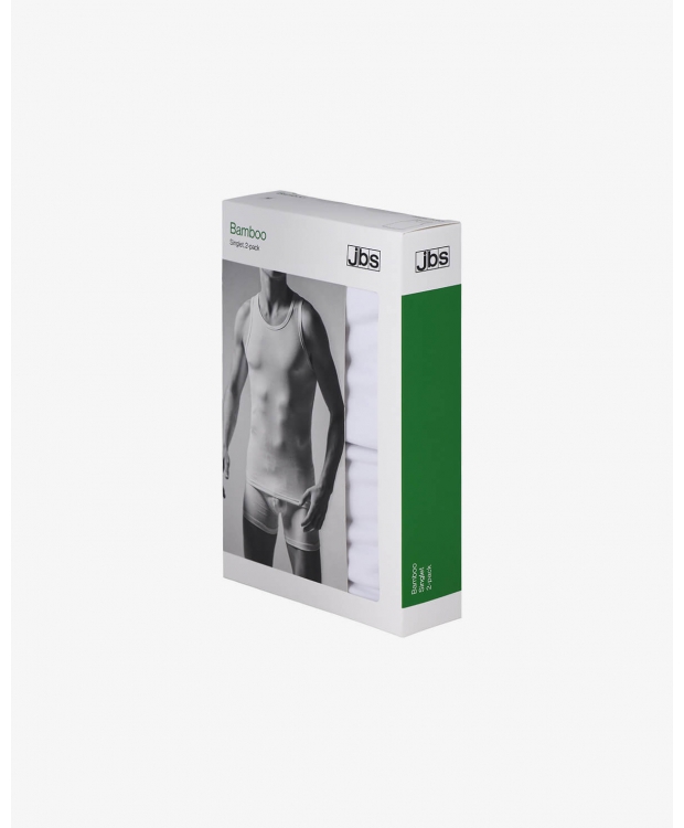 JBS 2-pak FSC bambus-singlet sort til herre – S–3XL billede 3