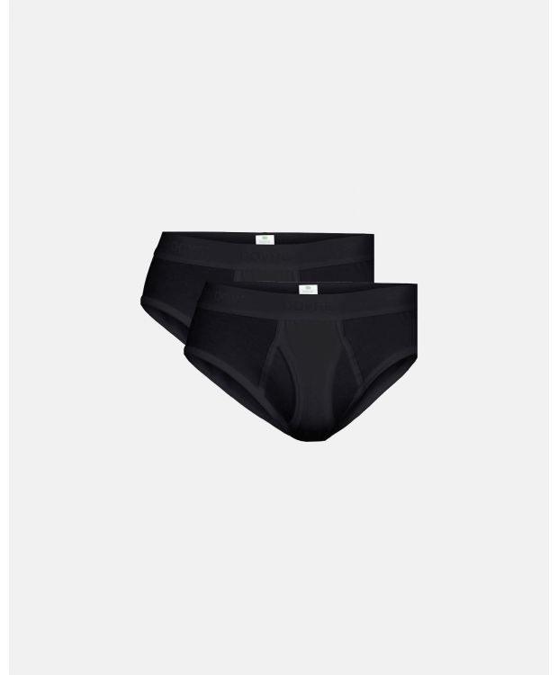 Dovre GOTS briefs 2-pak sort til herre – S–2XL billede 2