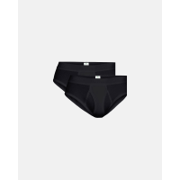 Dovre GOTS briefs 2-pak sort til herre – S–2XL
