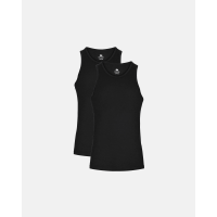 Dovre bambus singlet-undertrøjer 2-pak sort til herre – S, M, L, XL og 2XL