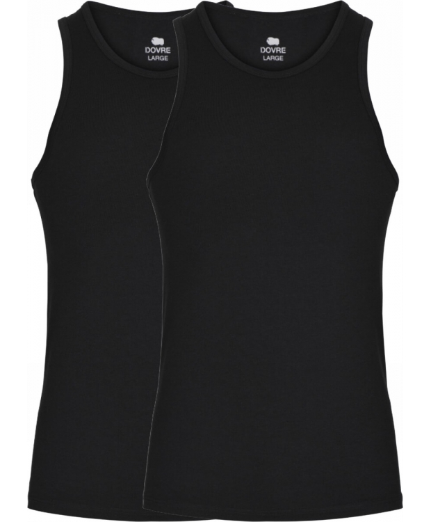 Dovre bambus singlet-undertrøjer 2-pak sort til herre – S, M, L, XL og 2XL billede 5