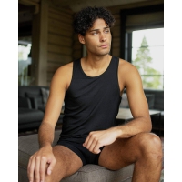Dovre GOTS singlet-undertrøjer 2-pak sort til herre – S–2XL