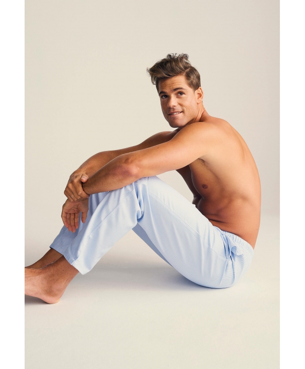 JBS of Denmark bambus-pyjamasbukser blåstribet herre – S–3XL billede 3