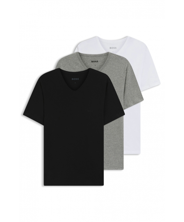 BOSS 3-pak T-shirts med V-hals – multifarvet herre