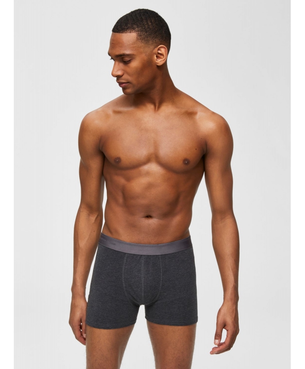 Selected 1pak boxershorts i grå til herre