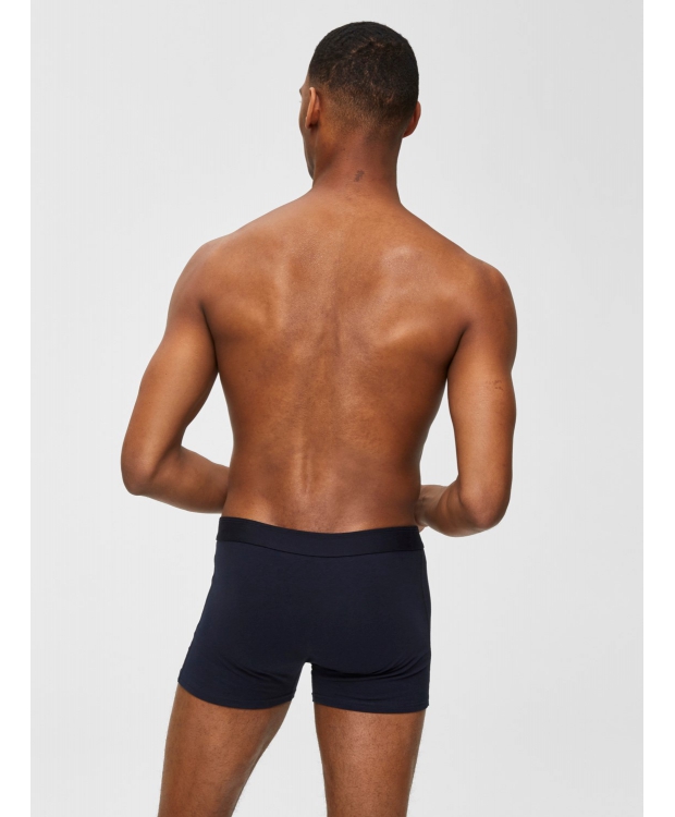 Selected 1pak boxershorts i mørkeblå til herre billede 4