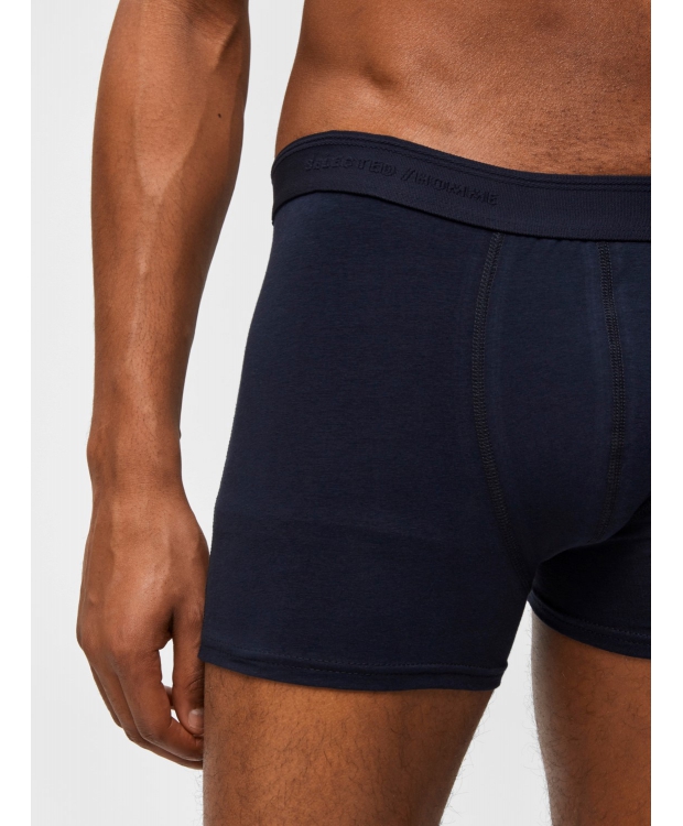 Selected 1pak boxershorts i mørkeblå til herre billede 5