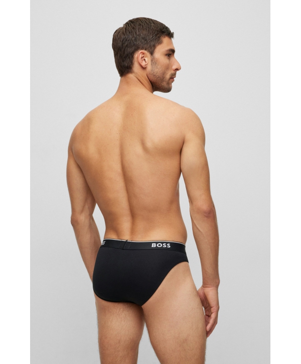 BOSS 3pak briefs i sort til herre billede 4