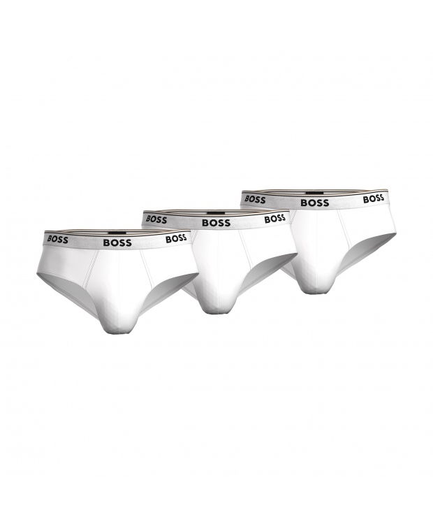 BOSS 3pak briefs i hvid til herre