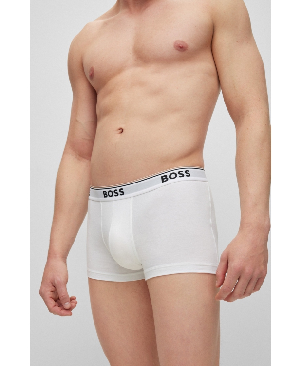 BOSS 3pak underbukser/boksershorts med signaturstribe i hvid til herre