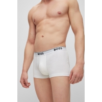 BOSS 3pak underbukser/boksershorts med signaturstribe i hvid til herre