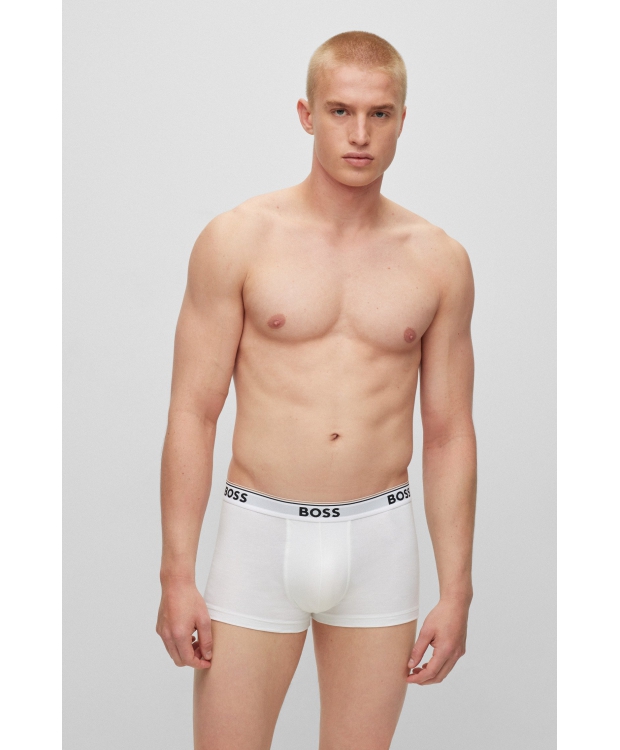 BOSS 3pak underbukser/boksershorts med signaturstribe i hvid til herre billede 3
