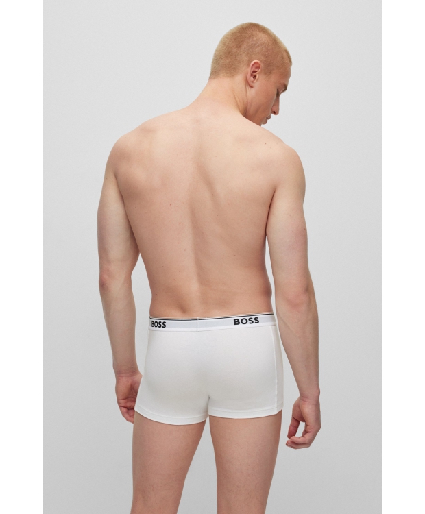 BOSS 3pak underbukser/boksershorts med signaturstribe i hvid til herre billede 4