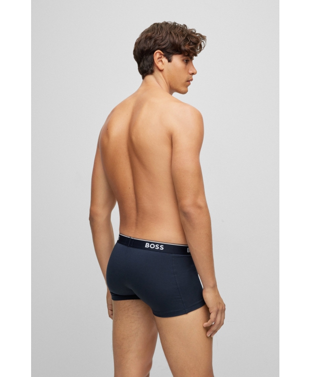 BOSS 3pak underbukser/boksershorts med signaturstribe i navy til herre billede 4