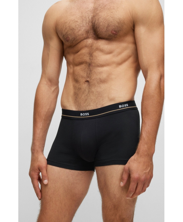 BOSS 5pak boksershorts/underbukser i sort, mørkeblå & hvid til herre billede 6