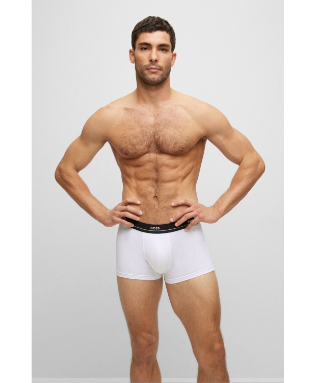 BOSS 5pak boksershorts/underbukser i sort, mørkeblå & hvid til herre
