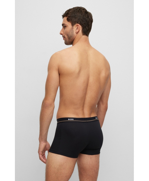 BOSS 5pak boksershorts/underbukser i sort, mørkeblå & hvid til herre billede 5