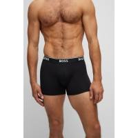 BOSS 3pak underbukser/boksershorts med signaturstribe i sort, mørkegrå og lysegrå til herre.