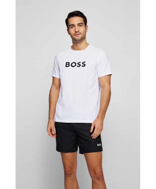 BOSS logo t-shirt i hvid til herre.