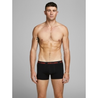 Jack & Jones 7pak boxershorts med forskellig farvet logo i sort til herre