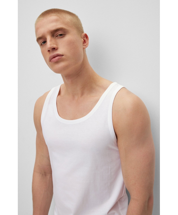 BOSS 3pak tanktops/undertrøjer i hvid til herre.
