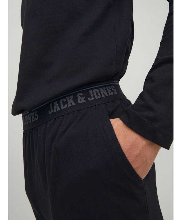 Jack & Jones pyjamas/loungesæt i sort til herre - Gaveæske billede 7