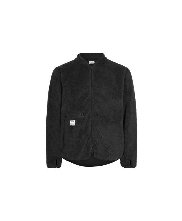 RESTERÖDS original recycled fleece jakke i sort til herre