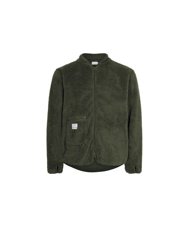 RESTERÖDS original recycled fleece jakke i grøn til herre