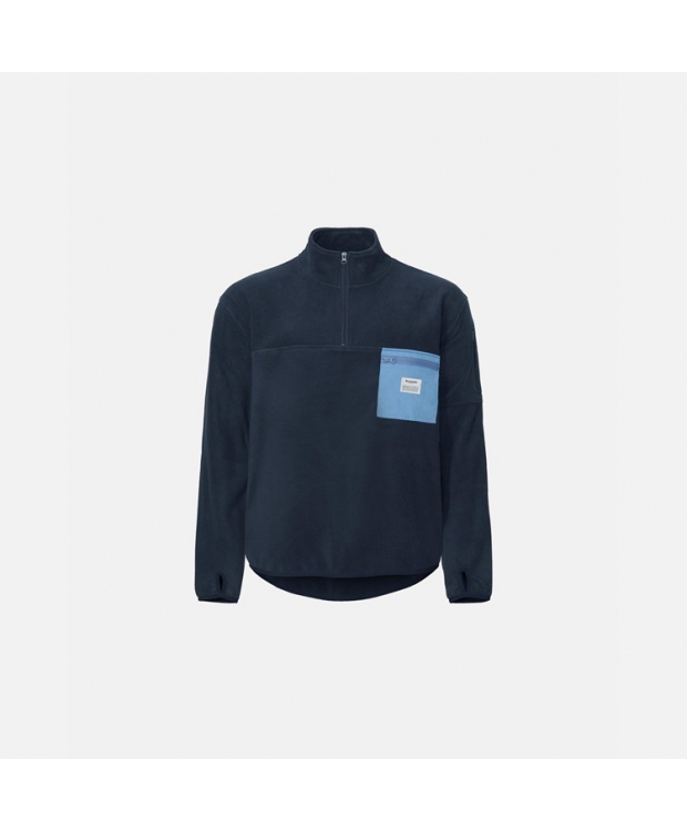 RESTERÖDS recycled pullover i navy til herre