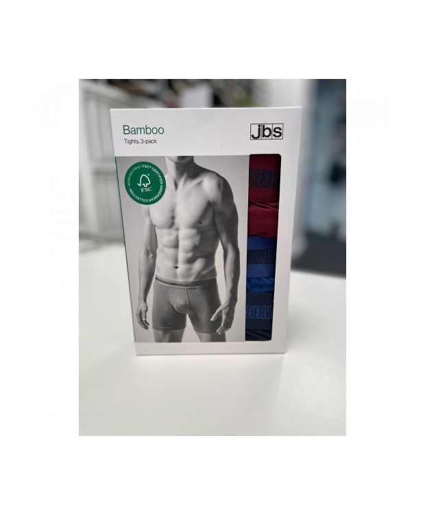 JBS 3-pak bambus underbukser/boxershorts multifarvet