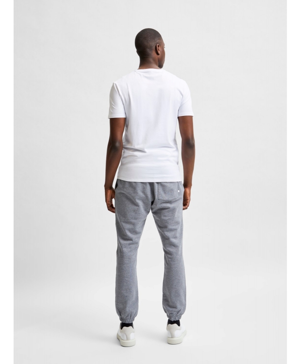 Selected t-shirt med økologisk bomuld i bright white til herre billede 3