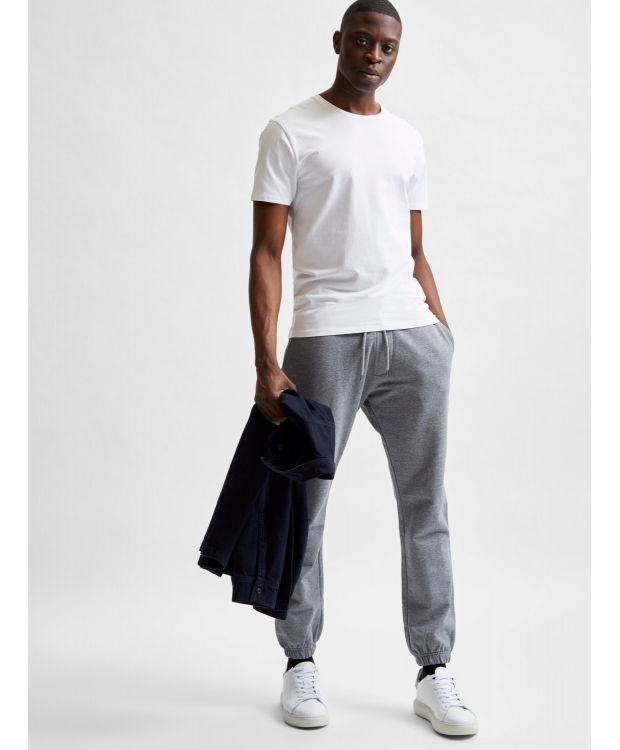 Selected t-shirt med økologisk bomuld i bright white til herre billede 4