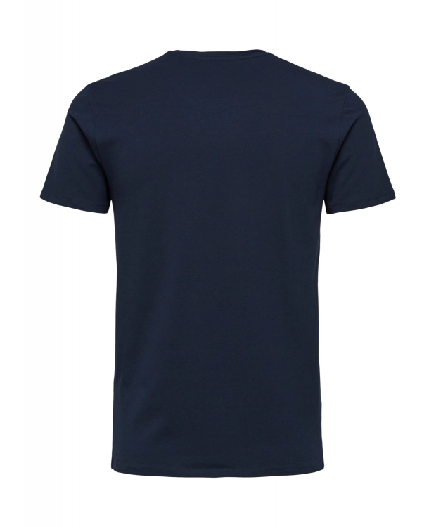 Selected t-shirt med økologisk bomuld i navy blazer til herre