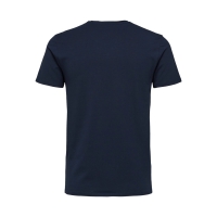 Selected t-shirt med økologisk bomuld i navy blazer til herre