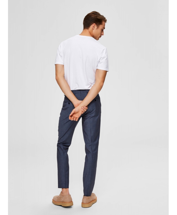 Selected t-shirt med v-hals i bright white til herre billede 3
