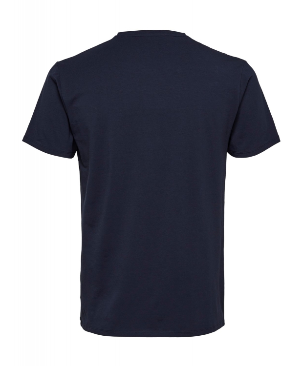 Selected t-shirt med v-hals i navy blazer til herre